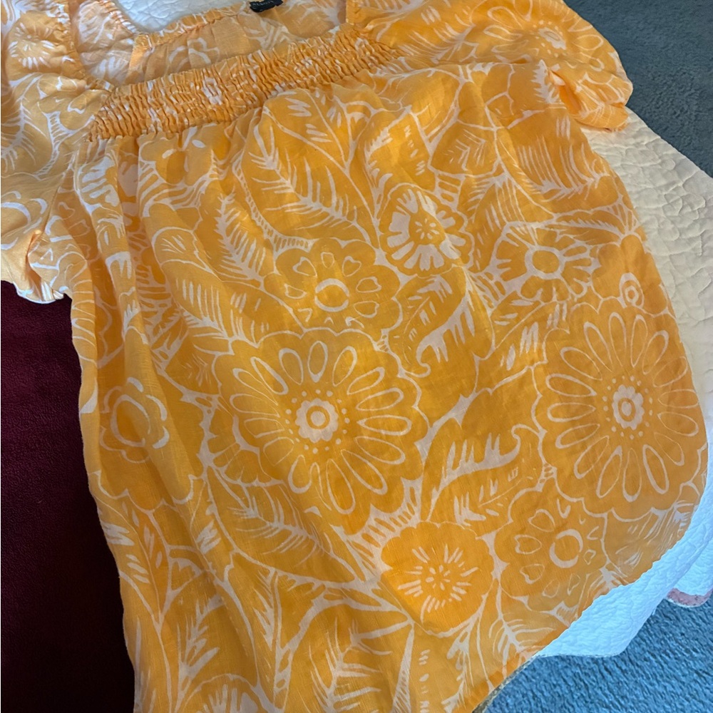 Talbots Sunlit Floral Top